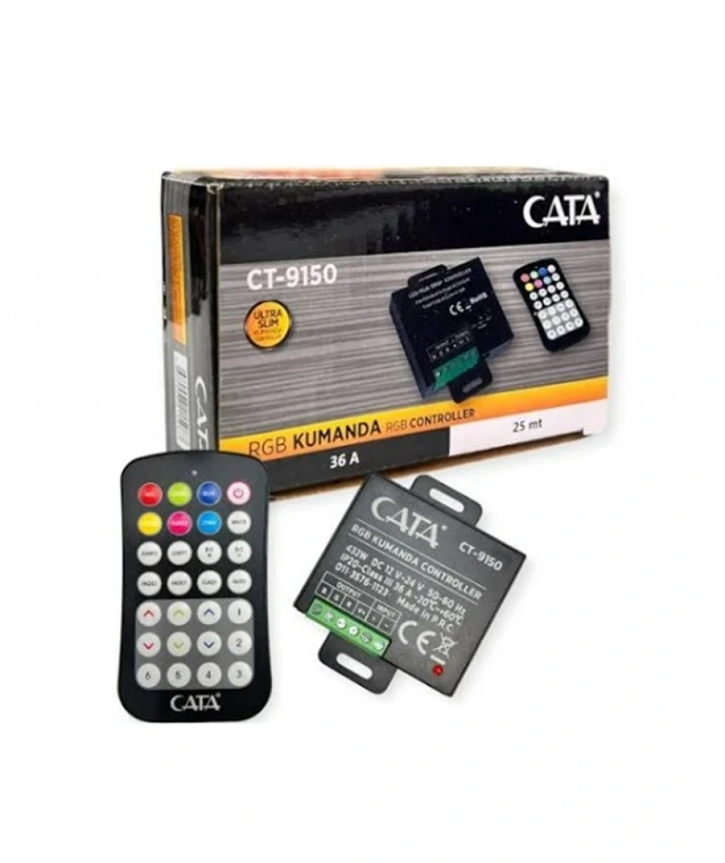 Cata 36A RGB LED Kumanda Şerit LED Kontrol Ünitesi Uzaktan Kumanda CT-9150 - Görsel 2