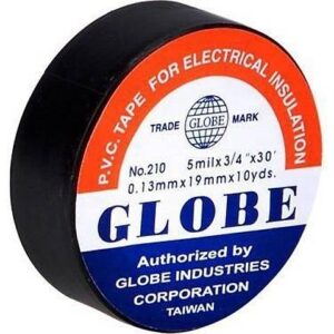 Globe Siyah Plastik Izole Elektrik Bandı - - Elektrik Bandı